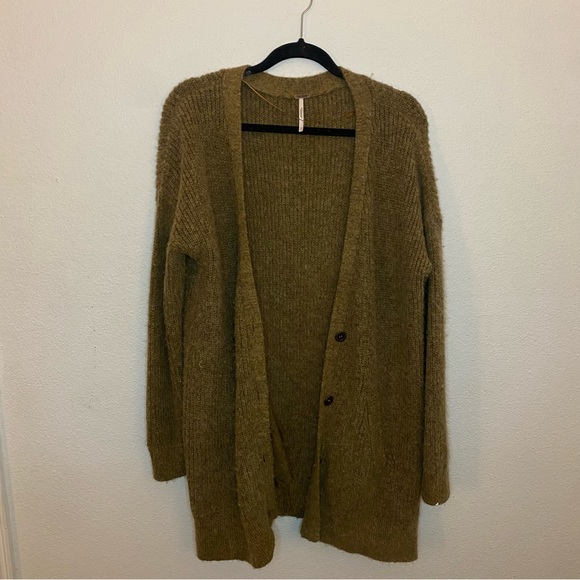 Free People grandpa style button cardigan - Picture 1 of 4